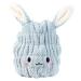 Microfiber Hair Towel Wrap for Kids Girls or Women 2 Pack Cute Quick Drying Rabbit Hair Turban Bath Tool Soft Absorbent Hair Dry Hat Lightweight Bouncy Hat Headscarf (Blue) Ganfamao02