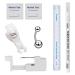 JOYTOYOU 7PCS Stainless Steel Disposable Stainless Steel Body Piercing Kit (Ear,Belly Button,Tongue, Eyebrow, Lip, Nose) Gauge Piercing Needles Kits for Women Men Belly piercing set