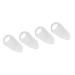 Gel Big Toe Bunion Guard 4 Pack for friction pressure and hallux bunions accessories Transparent One Size