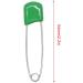 YOSAWA 2.2 Plastic Head Safety Pins - 50pcs Green Diaper Nappy Cloth Pins - Buy Online on GoSupps.com