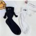 Hand in Hand Magnetic Couple Socks - Funny 3D Doll Design (White 2 Pair) - Buy Online on GoSupps.com