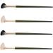 Healeved 16 Pcs Nose Shadow Brush Contour Blending Brush Angled Eye Shadow Brush Eye Concealer Wooden Handle - Buy Online on GoSupps.com
