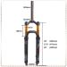 Meta Title: BUCKLOS LUTU 26/27.5/29 Air MTB Suspension Fork 120mm Travel Rebound Adjust | Ultralight Gas Shock XC Bicycle Fork in Black Gold - Buy Online on GoSupps.com