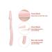 Win & Noble Folding Eyebrow Razor - Multi-Purpose Painless Facial Hair Remover & Exfoliating Dermaplaning Razor Set (3 pcs) | International Shipping Available - Buy Online on GoSupps.com