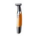HEALIFTY Mens Hair Shaver Trimmer USB Replaceable Blade Manual Back Hair Removal Grooming Tool (Orange)