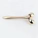 Ivy 3D Face Massage Roller - Mini Travel-Sized Y-Shaped Stainless Steel Jade Roller & Ice Roller for Face Sculpting - Gold - Buy Online on GoSupps.com
