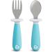Munchkin Toddler Fork and Spoon Set - 1 Fork & 1 Spoon - Assorted Colors - Buy Online on GoSupps.com