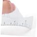 Healeved 20 Pcs Eyebrow Design Ruler Transparent Stickers Tools White Plastic Eyebrow Shape Auxiliary Tool - Buy Online on GoSupps.com