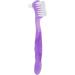 Shop Portable Dual Head False Teeth Cleaning Brush - Hard Denture Care Multi-Layered Toothbrush in Purple | Best Denture Cleaning Solution - Buy Online on GoSupps.com