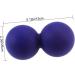 Frcolor Peanut Massage Ball - Dual Lacrosse & Yoga Fascia Roller for Whole Body Relaxation - Medium Blue - Buy Online on GoSupps.com