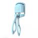 Aposous Heated Eyelash Curler Electric Temperature Control Charging Mini Portable Electric Perm Eyelash Curler Blue