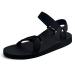 riemot Women's Men's Hiking Sandals Open Toe Sport Sandals, Adjustable Walking Athletic Sandals, Summer Outdoor Beach Water Shoes Non-slip Arch Support Sandals 12 Women/10 Men 1. Black