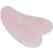 Verdant Touch Rose Quartz Gua Sha Tool - Stainless Steel Meridian Massage Device for Pain Relief | Portable Hand & Wrist Grip - Buy Online on GoSupps.com