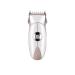 QUUL Baby Electric Hair Clipper Electric Hair Clipper Rechargeable Waterproof Mute Hair Clipper Child Baby (White)