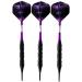 Professional 20g Soft Tip Darts Set in Hard Case | 3 Black Coated Barrels, Aluminum Shaft | Purple | For Recreation & Game Rooms - Buy Online on GoSupps.com