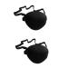 Gogogmee 2pcs Lazy Eye Cover Single Eye Adjustable Eye Patch Pirate Eye Patches for One Eye Patch Black