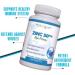 ZINC 50mg High Potency Immune System Support - Natural Zinc (Oxide/Citrate) 100 Tablets x 2 - Zella Health - Buy Online on GoSupps.com