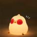 URAQT Cooku Chick Night Light for Kids Portable 7 Colour Changing Baby Night Lights Remote+AUTO Timer Kids Night Light Silicone Dimmable Sleep Bedside Lamp for Baby Children Teenagers Room Decor B-cooku Chick Lamp