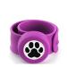 Aromatherapy Slap Bracelet for Kids Essential Oil Diffuser Bracelet Releases Calming Scents to Ease Anxiety and Enhance Focus Includes 10 Reusable Felt Pads (Paw) (Purple)