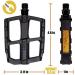 BV Bike Pedal Set - Universal Fit 9/16 Bicycle Pedals for Adult Bikes & MTBs | Non-Slip, Durable, Lightweight | Multiple Color Options - Buy Online on GoSupps.com
