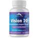 Vision 20 by Zenith Labs - Clinically Proven Lutein & Zeaxanthin - Zinc Citrate for Maximum Absorption - Support Eyesight at Near Distance, Far Distance, and Low Light