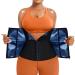 TrainingGirl Women Waist Trainer Trimmer Corset Weight Loss Tummy Wrap Workout Belt Sweat Belly Band Sports Girdle Sauna Suit Black Medium