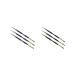 2 set 3 Pieces Nail Art Pen with Handle Line Drawing Double Heads Gel Glitter Brush Manicure Tool Beauty Supply for Professional Salon 2 set Multicolour