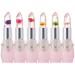 6 Pcs/Set Flower Jelly Lipstick Set Temperature Change Moisturizer flower Lip Stick Long Lasting Nutritious Lip Balm Magic Color Change Lip Gloss