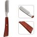 Minkissy Wooden Cutthroat Razor - Premium Red Sandalwood Straight Razor for Men | Manual Razor Knife for Precision Grooming - Buy Online on GoSupps.com
