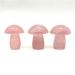 1 Pack Natural Large Pink Rose Quartz Crystal Mushroom Polished Stones Suitable for Home HOMEZHOU