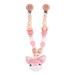 Fengq stroller chain wood baby stroller toys pram chain young girls for babies and toddlers from 3 months baby toys and gifts (fox shape)