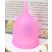 BSSTORE Medical Grade Silicone Menstrual Cup - Reusable & Non-Irritating Size S (Pink) for Comfortable Period Relief - Buy Online on GoSupps.com