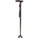 Adjustable Crutches Walking Stick Aluminum Cane Single Leg Cane Folding Telescopic Crutch Excellent Workmanship/Brown Surprise Gift - Buy Online on GoSupps.com