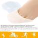 Silicone Ballet Pointe Toe Pads - 3 Pairs | Toe Cap Protector for High Heels & Ballet Shoes | Breathable White Toe Cushion Pads - Buy Online on GoSupps.com