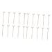 DOITOOL 20 Pcs False Eyelash Y-Shaped Brush Lash Comb Eyelash Lifter Tool Make up Kit Lash Lift Separator Makeup Beauty Tool Makeup Gadgets White Fake Eyelashes Multicolor Pv Material