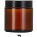Allayu Versatile Amber Glass Bottle For Travel Makeup Products Multi-functional Screw Lid Reusable No Leakage Extra Thick 100g Amber 100g 100g Amber 100g - Buy Online on GoSupps.com