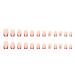 Justotry 24-Piece Dark Red Heart Angular Press-On Nails | Beautiful Fake Square Fingernails for Women - Buy Online on GoSupps.com