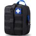 Medical tactical bags Emt first aid ifak rip-away utility pouch for camping hunting hiking at home car and adventure (blue/black)