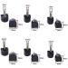 Durable Heel Tips Replacement Set - 6 Pairs High Heel Caps Protectors - U-shape Black - Thick Pins 3mm 10mm - Shoe Repair Kit - Buy Online on GoSupps.com