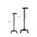 TelescopicNonSlipCrutchesCrutchesFour-leggedOldManWalkingStickWalkerRetractableBigFour-cornerSmallFour-leggedSingle-leggedThreeforArthritis Elderly Seniors&Handicap Needed - Buy Online on GoSupps.com