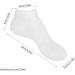 1Pair Moisturizing Socks Overnight Spa Cotton Socks Treatment Intensive Repair Dry Cracked Feet White XL - Buy Online on GoSupps.com