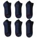 Hanes mens Max Cushion Low Cut Socks, 6-pair Pack 6 Black/Grey 6-12