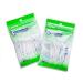 VNDEFUL 100Pcs(5 Packets ) White Dental Floss Picks Toothpicks Stick Oral Care