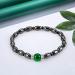 ZJchao Magnetic Bracelet for Weight Reduction | Health Jewelry with Black & Green Stones | Perfect Gift for Men & Women - Buy Online on GoSupps.com