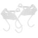 Zerodeko 2pcs Cute Rabbit Hook Clothes Hangers Over The Door Hangers for Clothes Door Shelf Cabinet Door