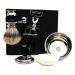 De security razor set for men .pure Remasuri Pointed roofs hairbrush contains safety razor black brush & holder lifesaver bowl & soap