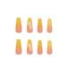 YoYoee 24 PCS Yellow Gradient Long Coffin Press On Nails - Daisy Acrylic Fake Nails for Women - Buy Online on GoSupps.com