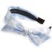 Light Blue/White Checked Fabric Bow Alice/Hair Band/HeadBand - Buy Online on GoSupps.com