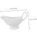 Zerodeko 1pc Sauce Hopper Porcelain Dipping Dish Milk Creamer Pitcher Syrup for Coffee Dining Gravy Boat Sauce Boat with Candle Kitchen Supplies Gravy Pitcher Jar Ceramics White Glass Salad White 20X6X12CM - Buy Online on GoSupps.com