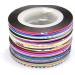 Goliton 32 Mixed Colors Striping Tape for Nail Art - DIY Decoration Rolls - Buy Online on GoSupps.com
